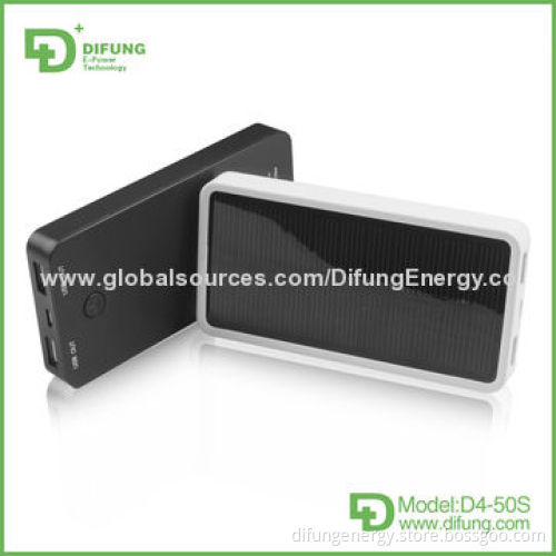 Portable Charger for iPhone, Patent Design, Best Seller Model, 5,000mAh Dual USB Solar One